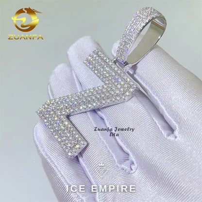 Iced Out 925 Silver Pendant