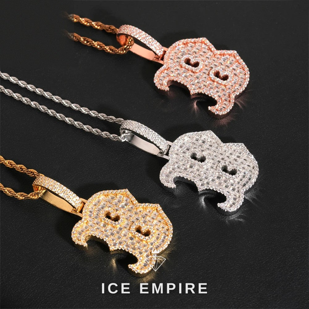 Baguette Rose Gold Plated Pendant