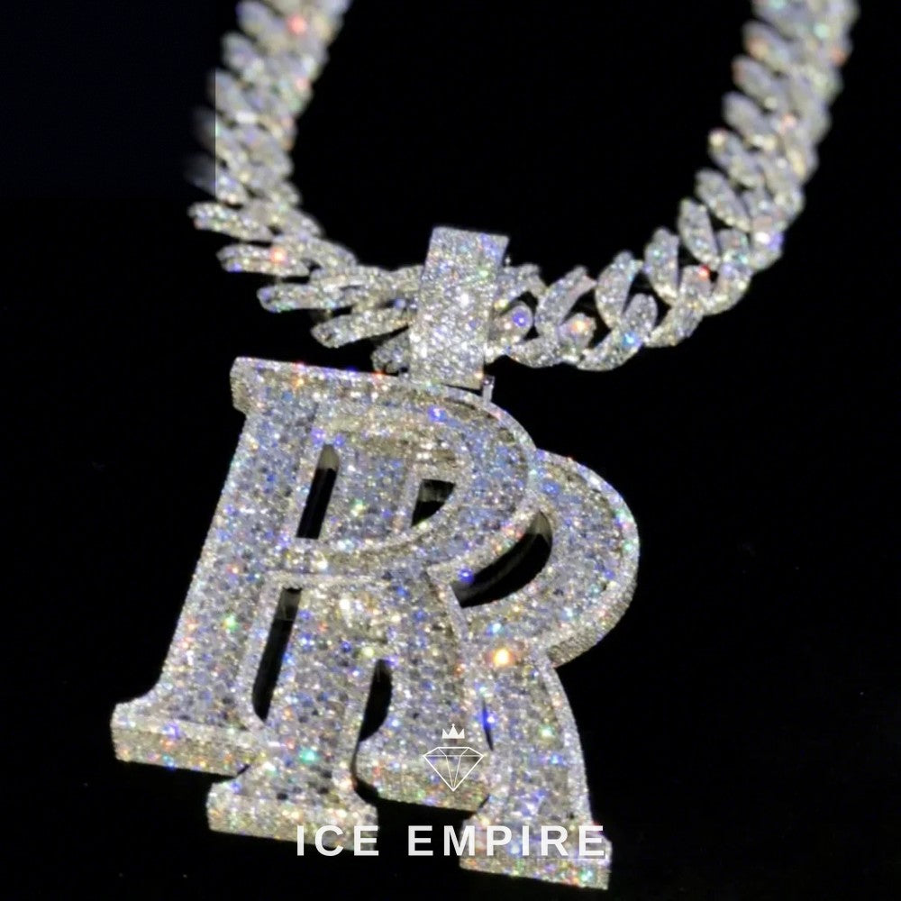 Iced Out Baguette Rose Gold Plated Cuban Chain