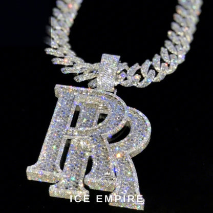 Iced Out Baguette Rose Gold Plated Cuban Chain
