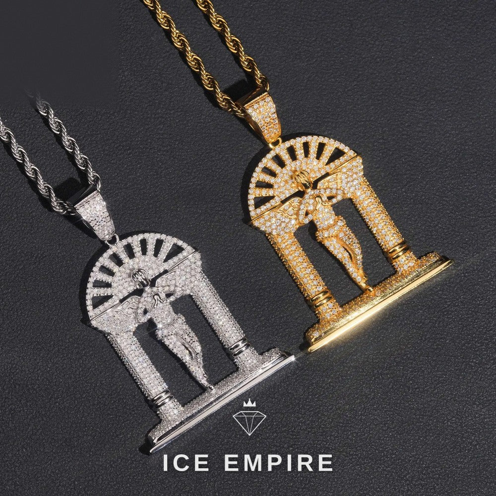 Iced Out 925 Silver Moissanite Pendant