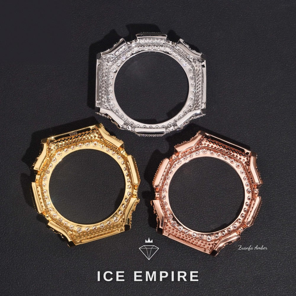 Iced Out Gold Plated Lab Grown Diamond Watch