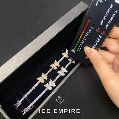 Iced Out 925 Silver Moissanite Tennis Bracelet