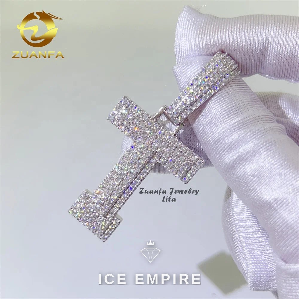 Iced Out 925 Silver Pendant