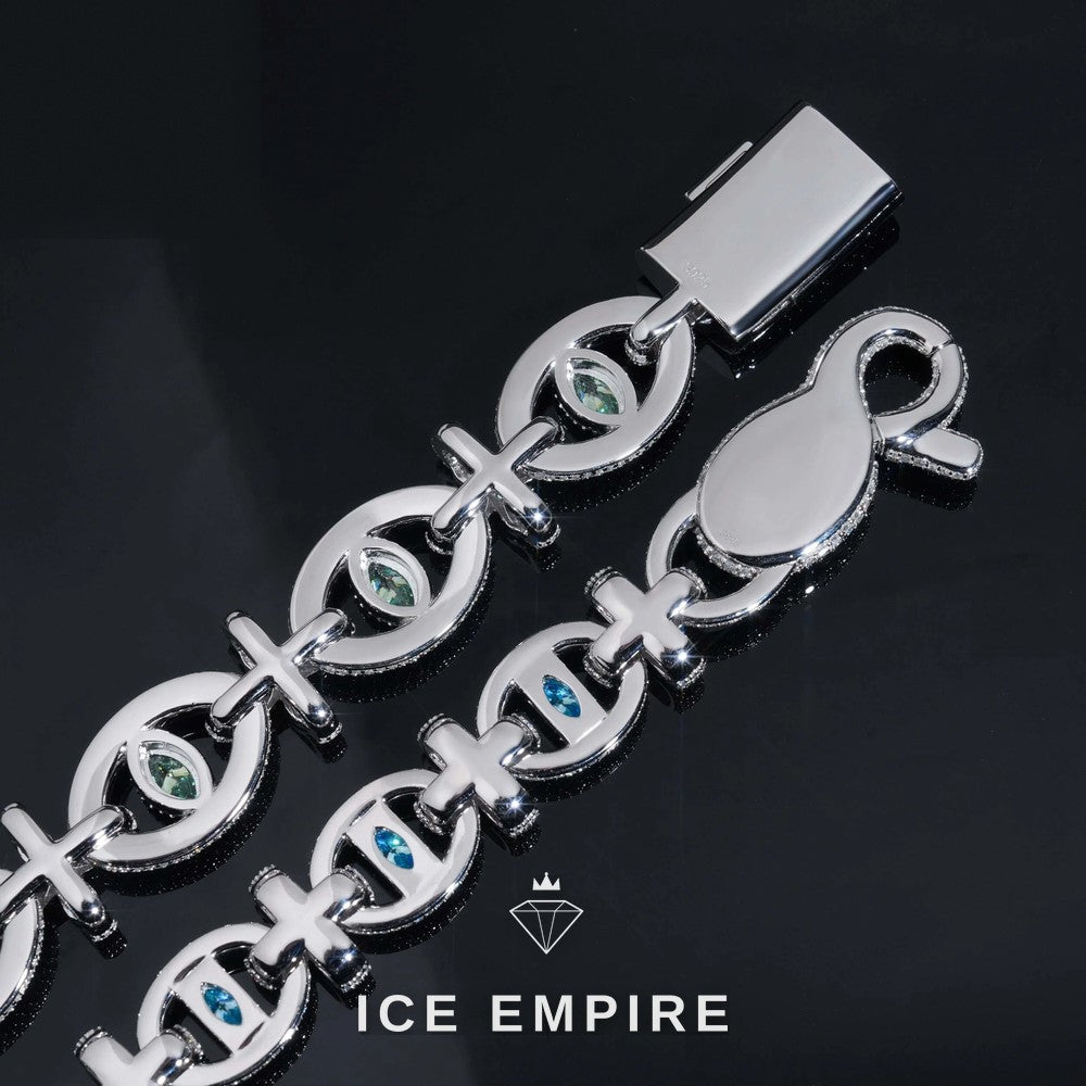Iced Out 925 Silver Moissanite Bracelet