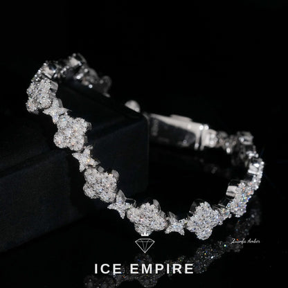 Iced Out Gold Plated Moissanite Cuban Chain
