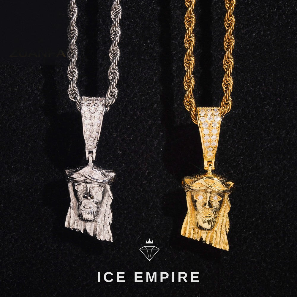 Iced Out Baguette Gold Plated Pendant