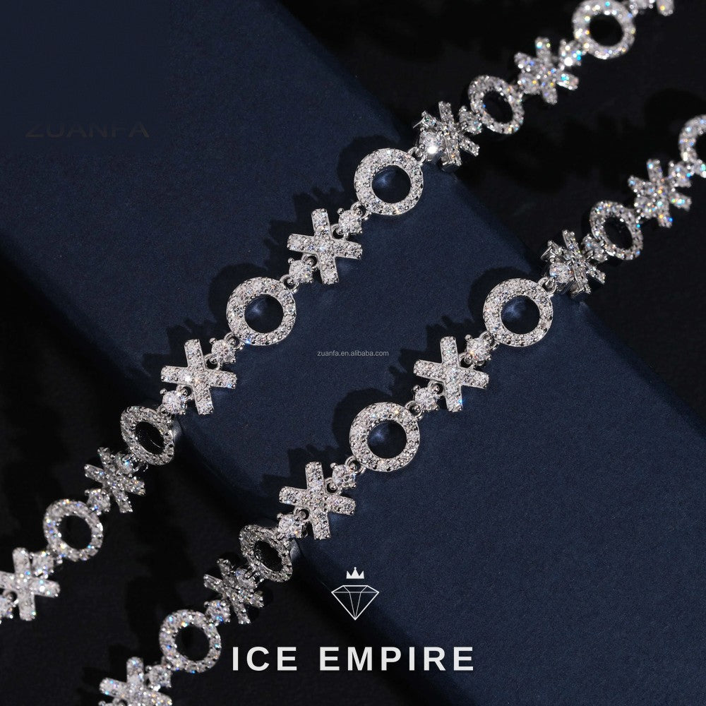 Iced Out 925 Silver Moissanite Tennis Bracelet