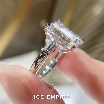 Iced Out Gold Plated Lab Grown Diamond Engagement Ring