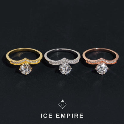 Iced Out 925 Silver Moissanite Wedding Band