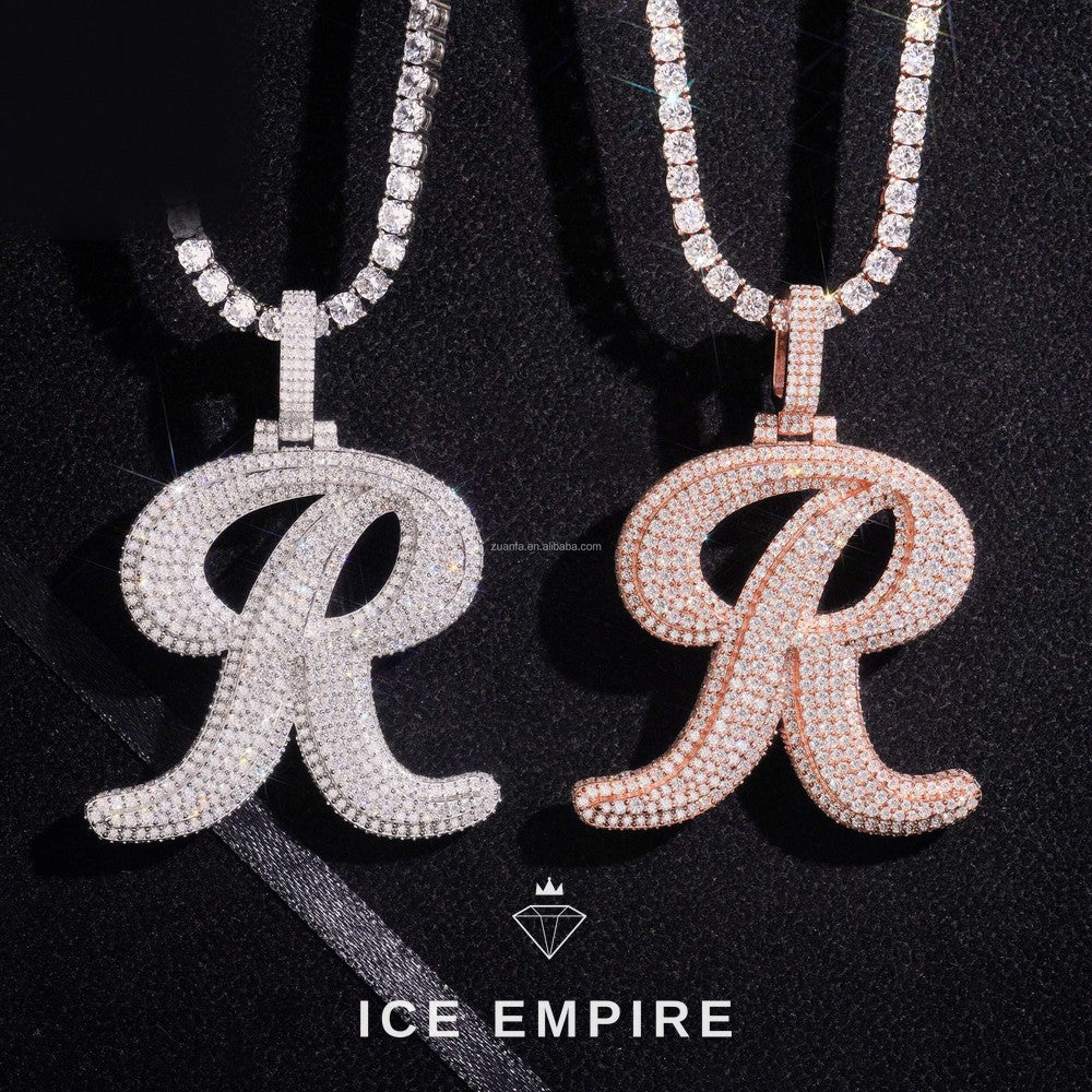 Iced Out 925 Silver Moissanite Pendant