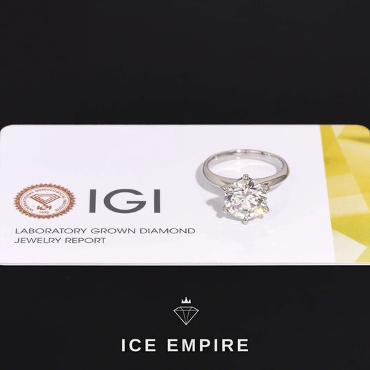 Iced Out 925 Silver Lab Grown Diamond Wedding Band