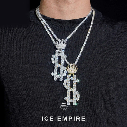Iced Out 925 Silver Moissanite Pendant