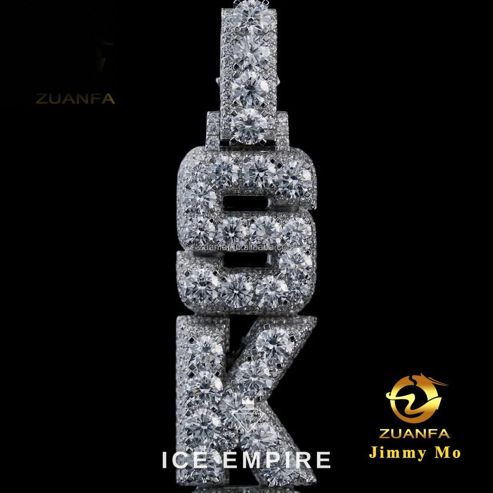 Iced Out 925 Silver Moissanite Pendant