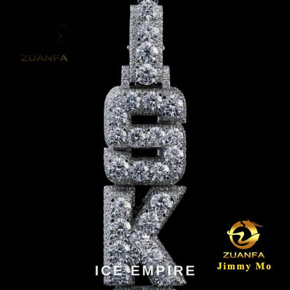 Iced Out 925 Silver Moissanite Pendant