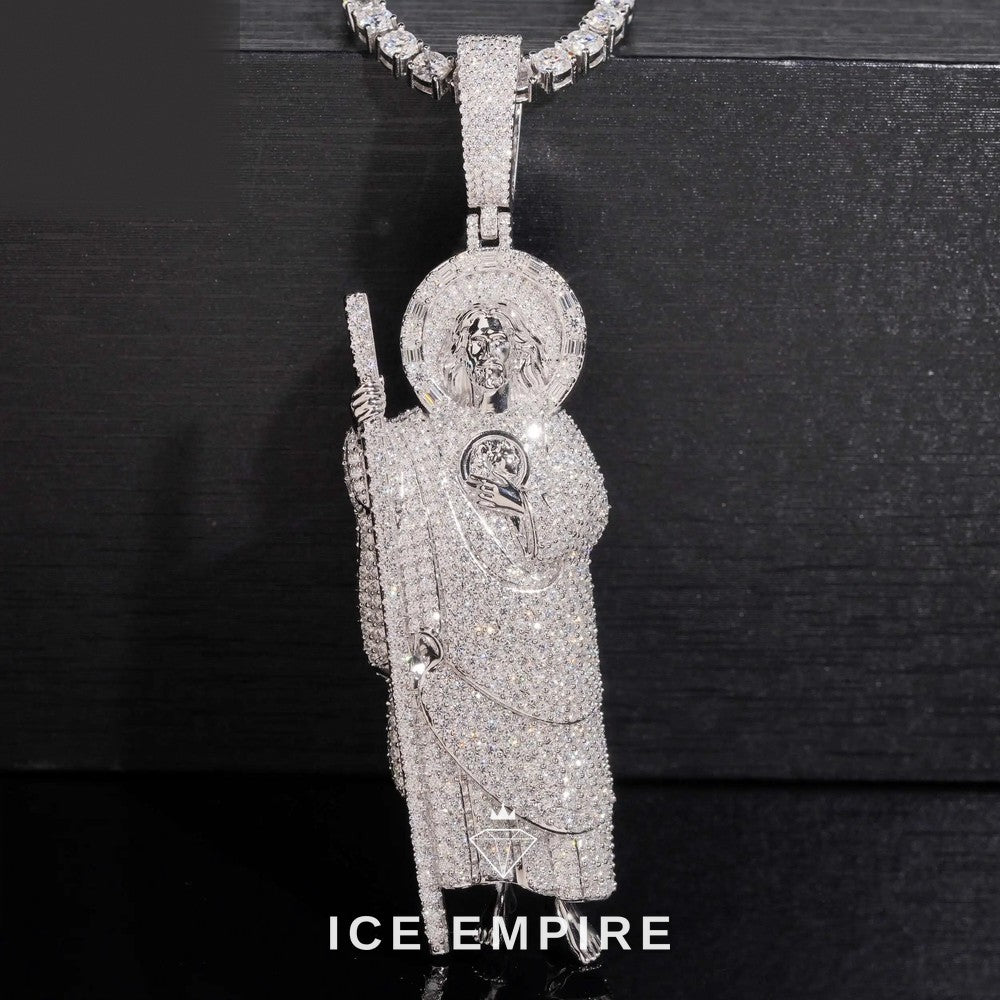 Iced Out Gold Plated Moissanite Pendant