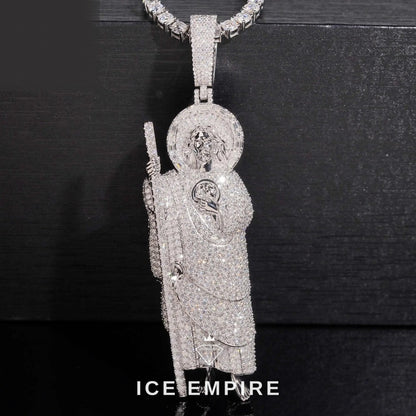 Iced Out Gold Plated Moissanite Pendant
