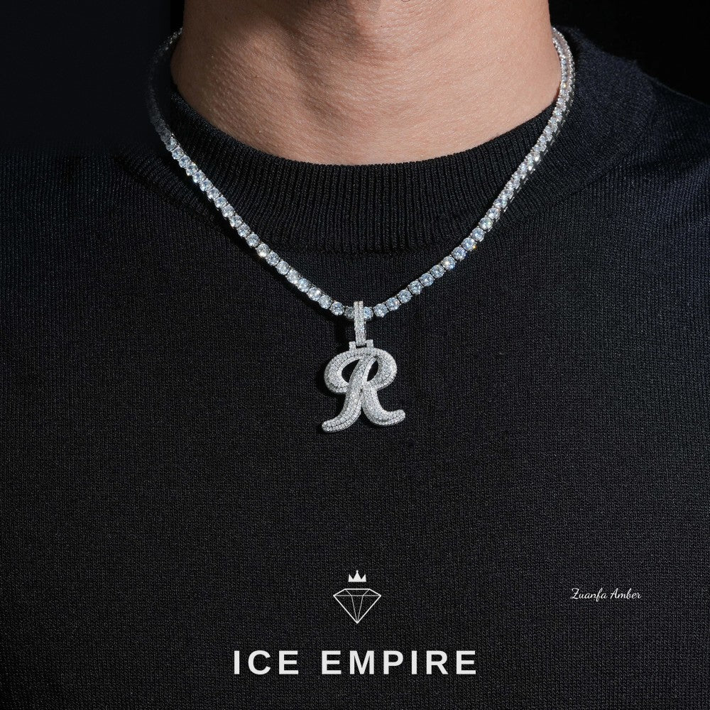 Iced Out 925 Silver Moissanite Pendant