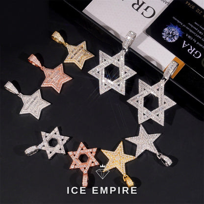 Iced Out 925 Silver Pendant