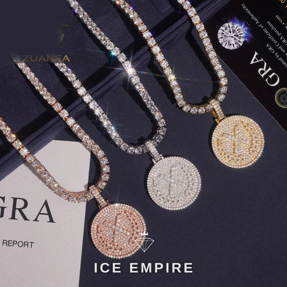 Iced Out 925 Silver Pendant