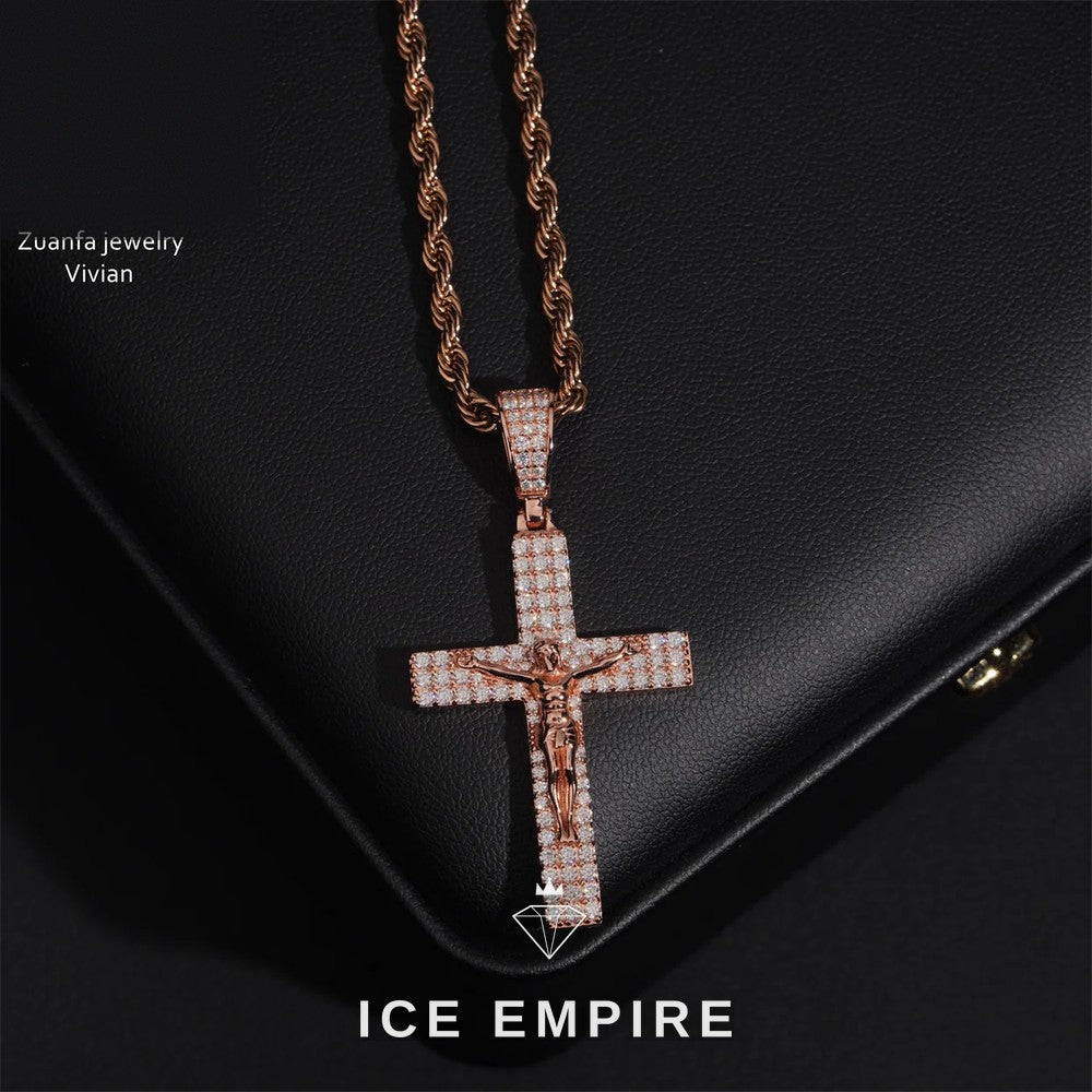 Iced Out 925 Silver Moissanite Pendant