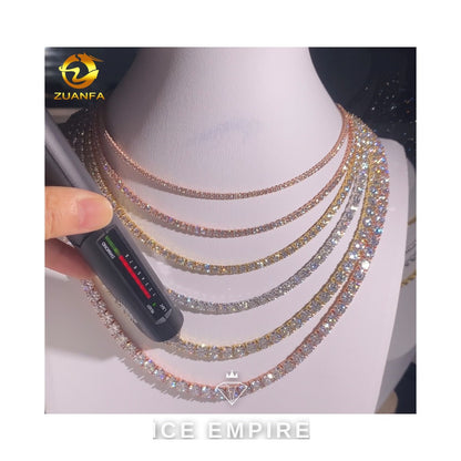 Iced Out Gold Plated Moissanite Cuban Chain