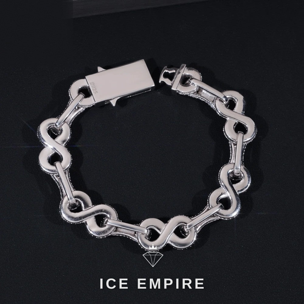 Iced Out 925 Silver Moissanite Cuban Chain
