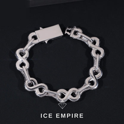 Iced Out 925 Silver Moissanite Cuban Chain