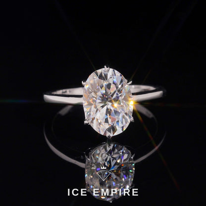 Iced Out Gold Plated Moissanite Wedding Band