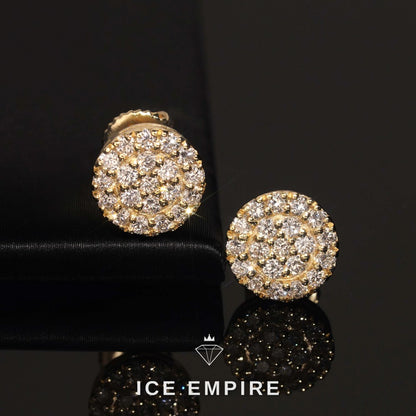 Iced Out 925 Silver Lab Grown Diamond Earrings