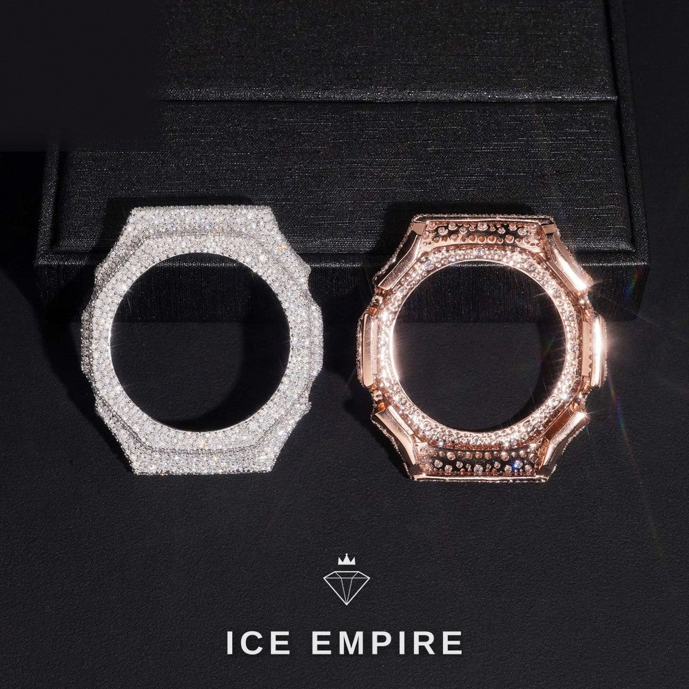 Iced Out Gold Plated Moissanite Watch