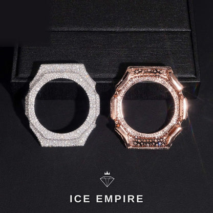 Iced Out Gold Plated Moissanite Watch