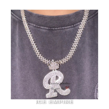 Iced Out 925 Silver Cuban Chain