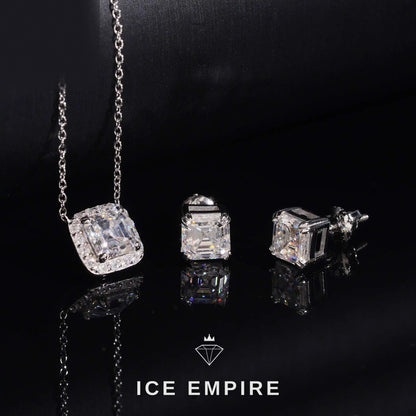 Iced Out Rose Gold Plated Moissanite Cuban Chain