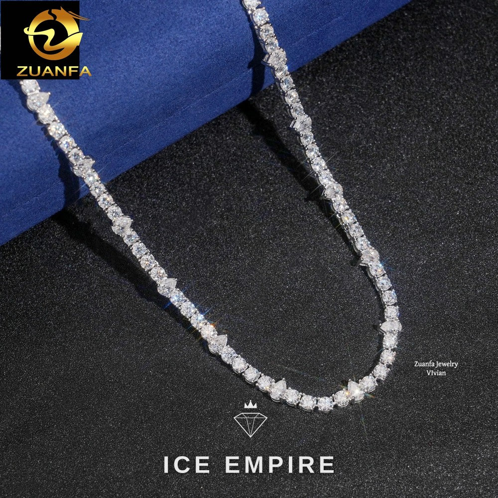 Iced Out Rose Gold Plated Moissanite Cuban Chain
