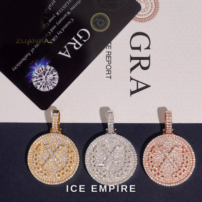 Iced Out 925 Silver Pendant
