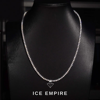 Iced Out Rose Gold Plated Moissanite Cuban Chain