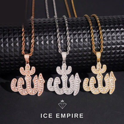 Iced Out Baguette Gold Plated Moissanite Pendant