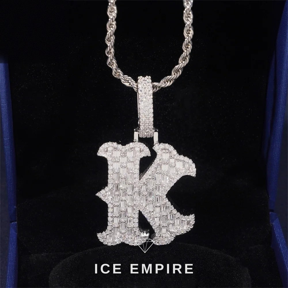 Iced Out 925 Silver Pendant