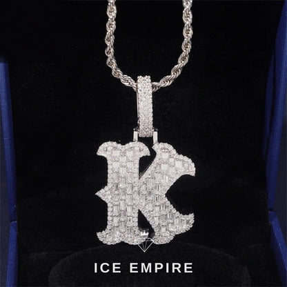 Iced Out 925 Silver Pendant