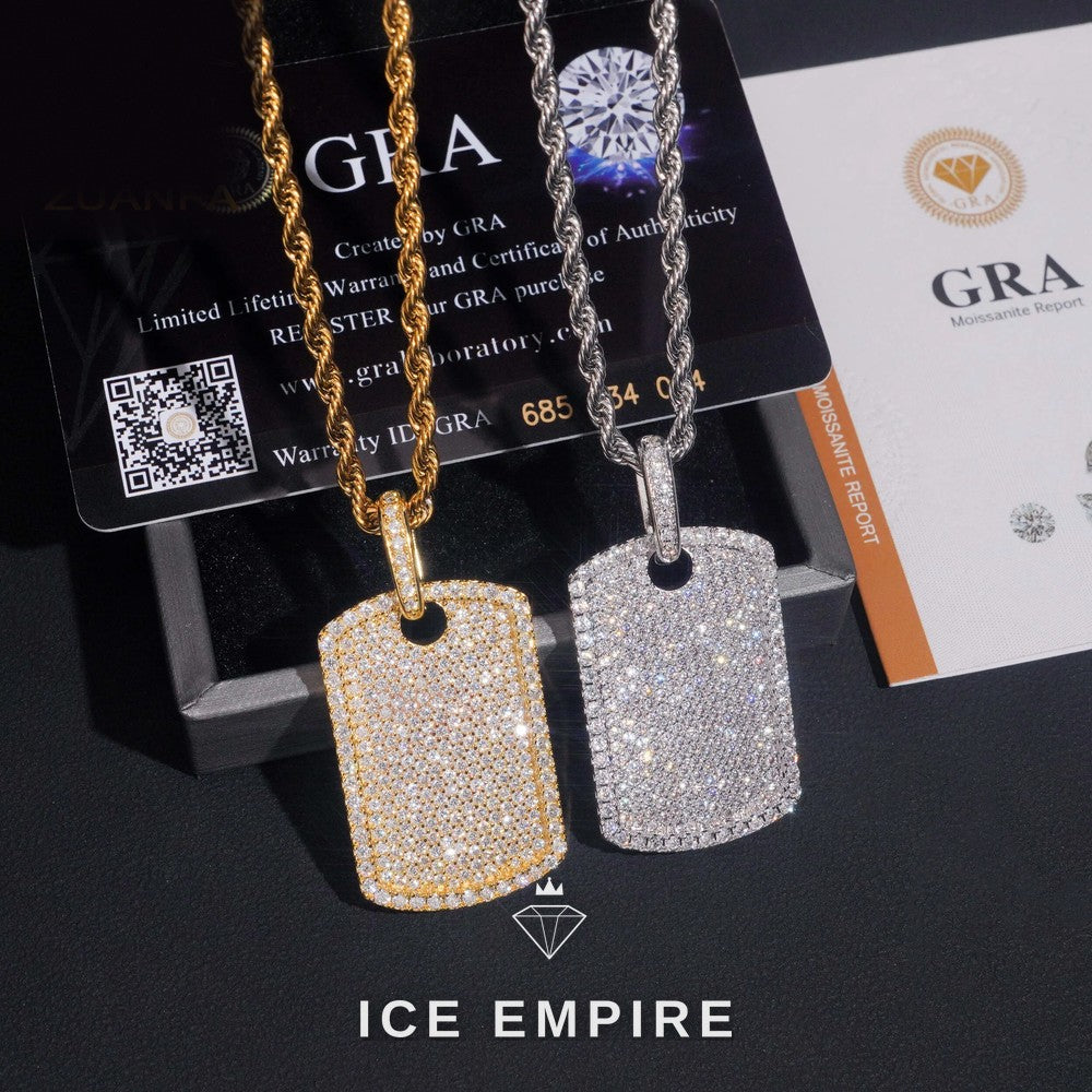 Iced Out Cross Rose Gold Plated Pendant