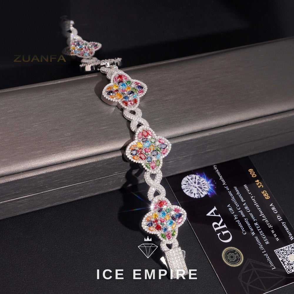 Iced Out 925 Silver Moissanite Cuban Chain