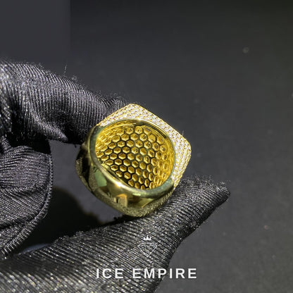 Iced Out Baguette 925 Silver Moissanite Ring