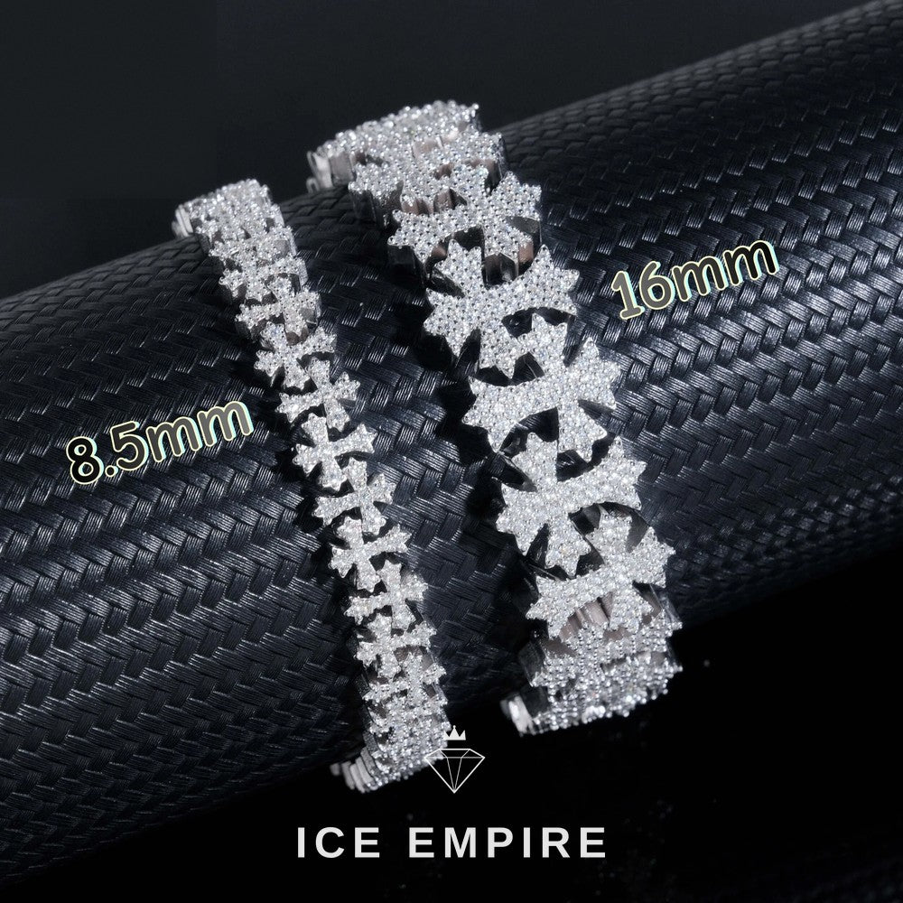 Iced Out Rose Gold Plated Moissanite Cuban Chain
