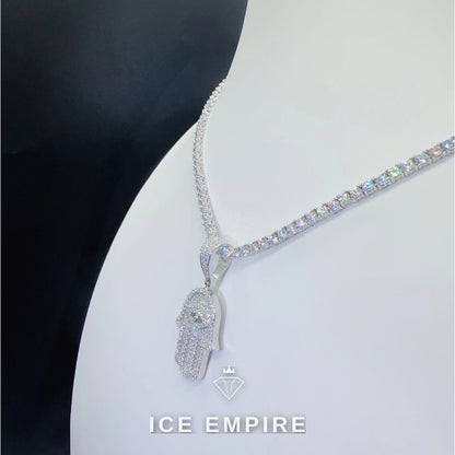 Iced Out 925 Silver Moissanite Pendant
