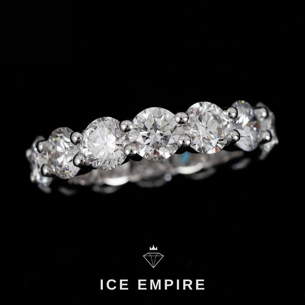 Iced Out 925 Silver Lab Grown Diamond Ring