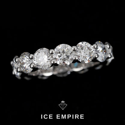 Iced Out 925 Silver Lab Grown Diamond Ring