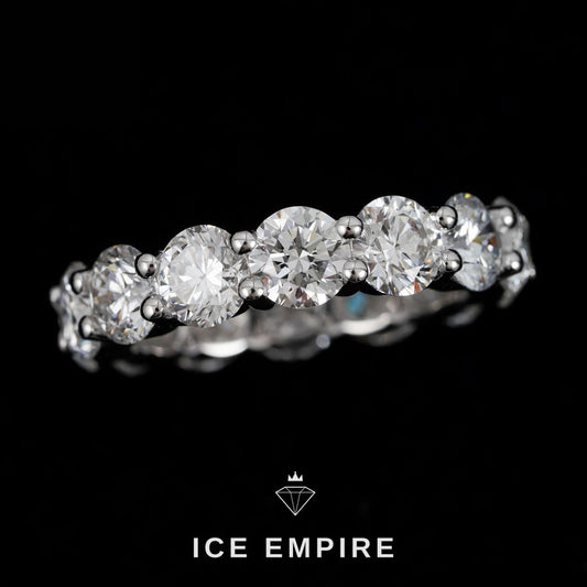 Iced Out 925 Silver Lab Grown Diamond Ring
