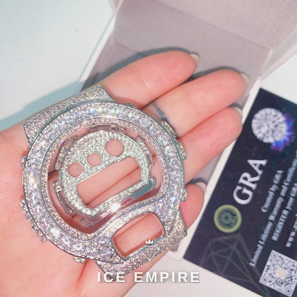 Iced Out 925 Silver Moissanite Watch