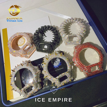 Iced Out 925 Silver Moissanite Watch